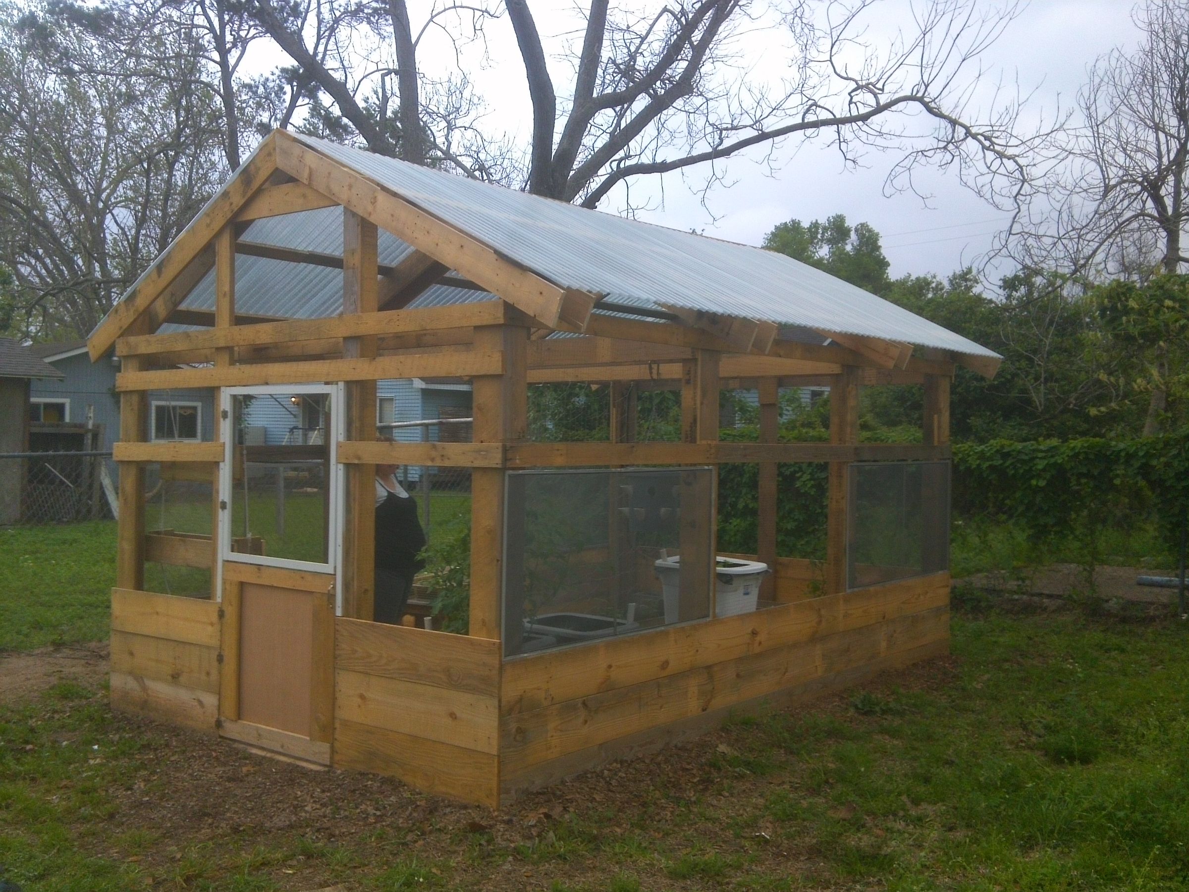 Turn crates into a greenhouse