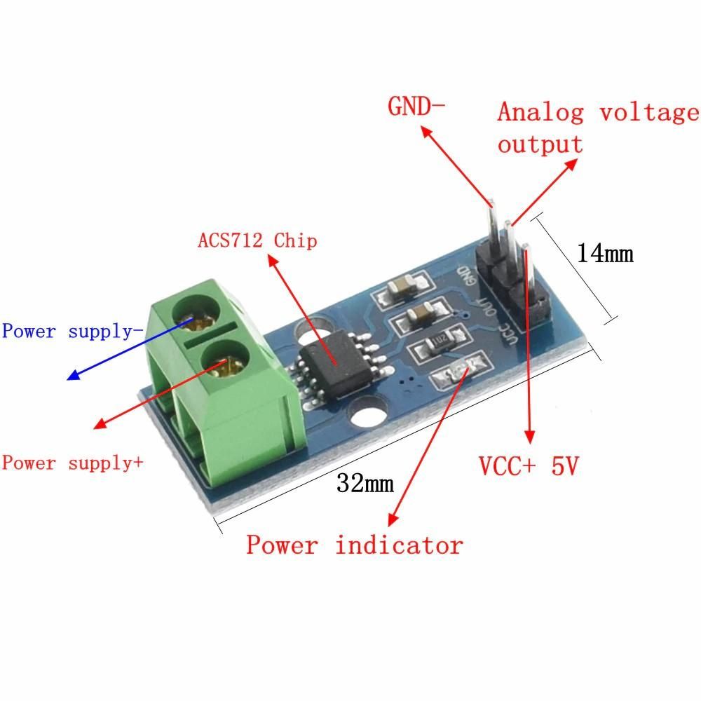 DC Wattmeter Using Arduino Nano (0-16V/0-20A) : 3 Steps - Instructables
