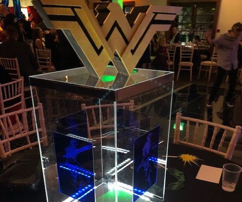 Acrylic Superhero Table Centre Pieces