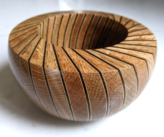 Swirl Bowl - a $0 Cost Tangential Twist Turning