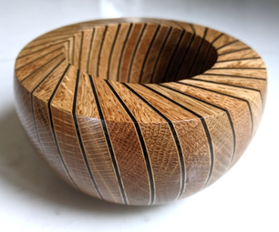 Swirl Bowl - a $0 Cost Tangential Twist Turning