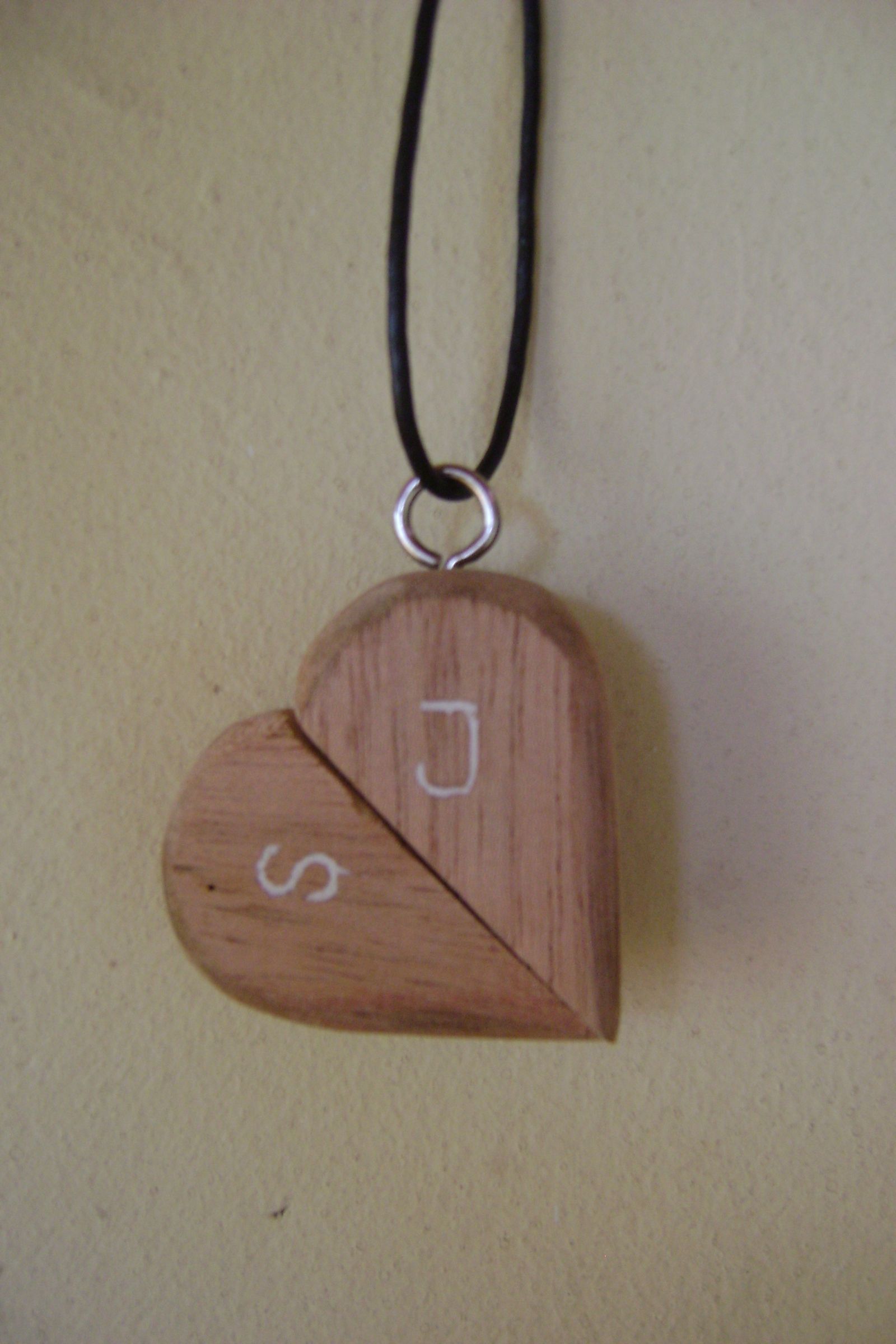 Wooden Heart Pendant