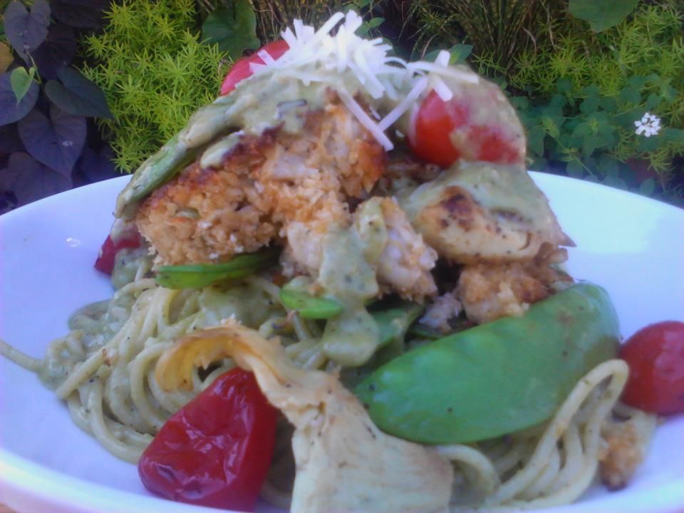 Pasta Crab Caker
