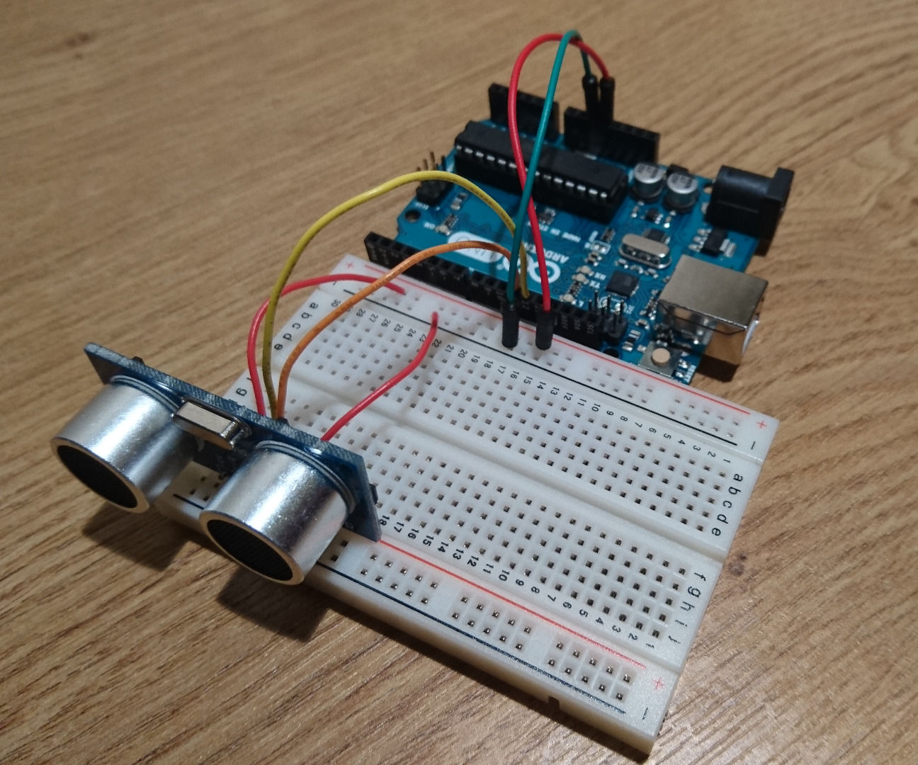 Ultrasonic sensor in openFrameworks using Arduino 