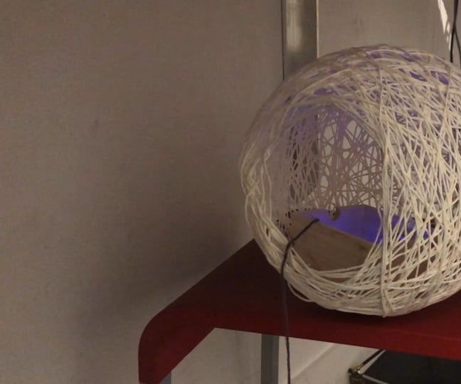 Yarn Globe Meditation Lamp