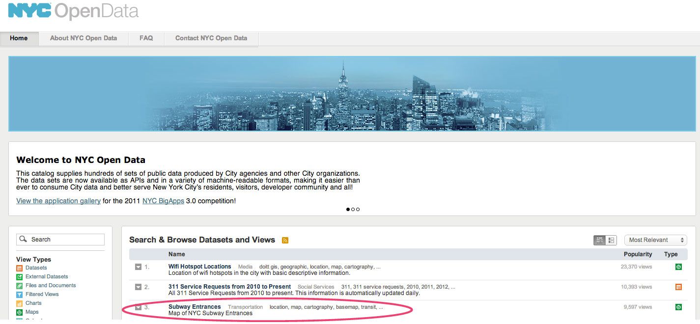 Map Data Vis Using NYC Open Data Json & OpenFrameworks