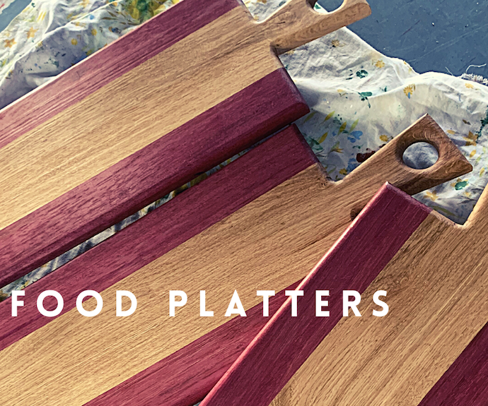 FOOD PLATTERS (Purple Heart and White Oak)