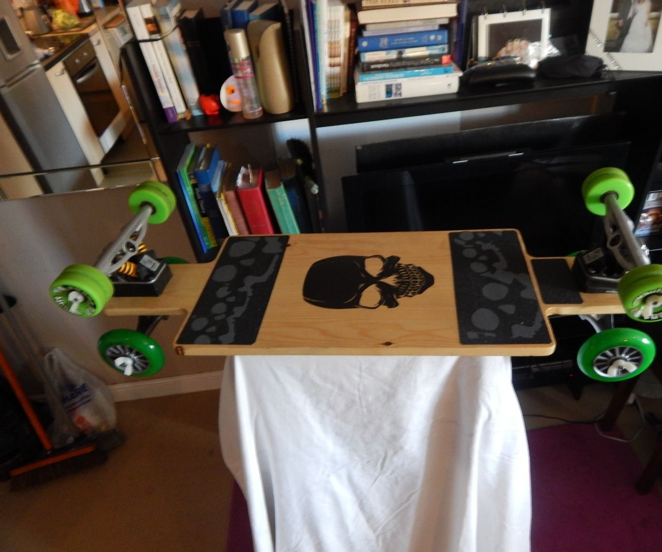 Longboard Skateboard - With Trucks on Top!! And!! Bottom