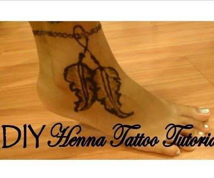 DIY Henna Tattoo Tutorial │ Feather Ankle Bracelet │ Boho Inspired
