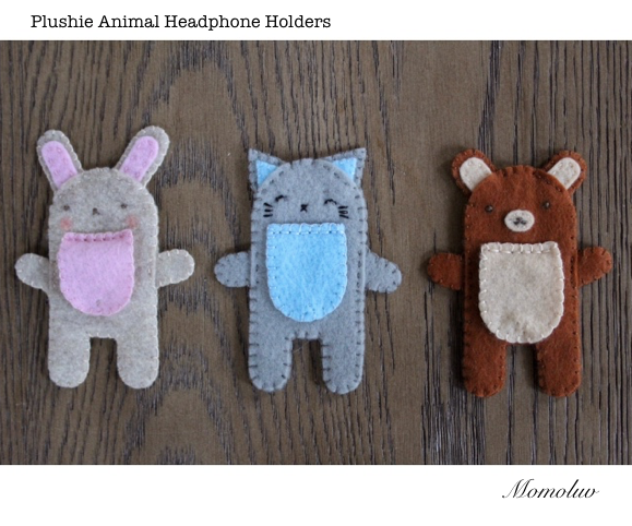 Plushie Animal Earphone Holders