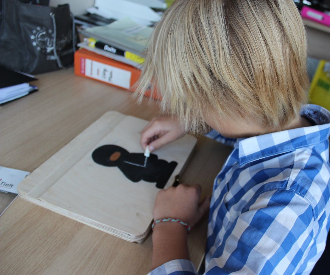 Wooden laptop for children