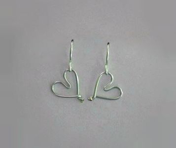 Easy Wire Heart Earrings