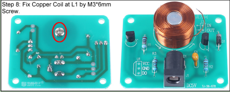 Fix Copper Coil at L1 by M3*6mm Screw