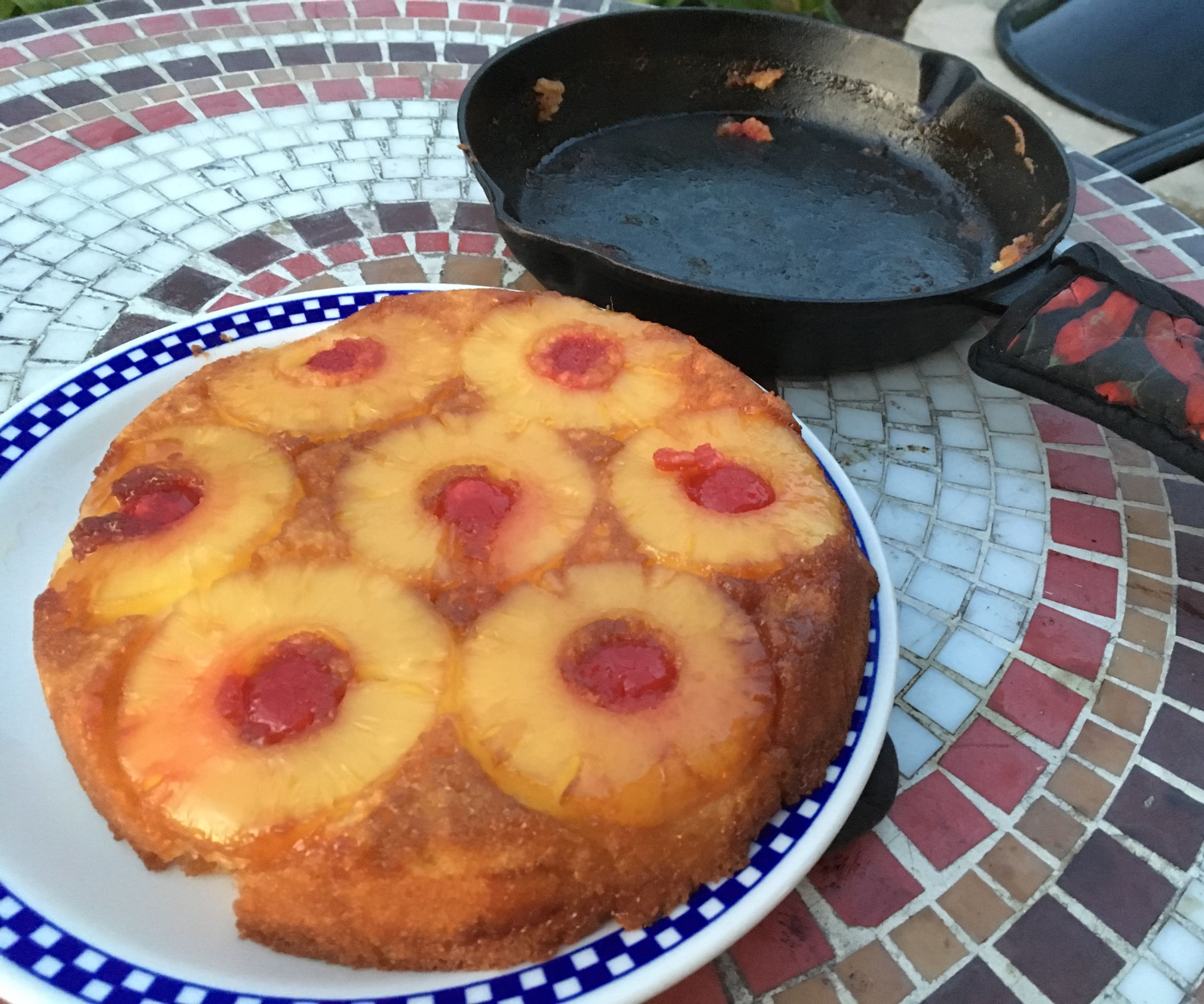 Easy Pineapple Upside Down Cake Over the Grill
