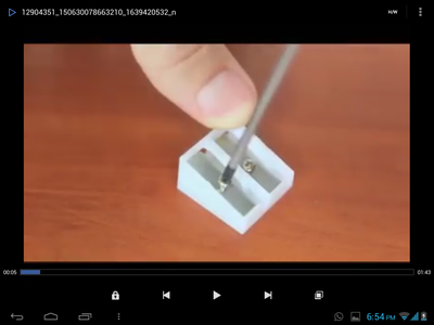 TAKE OUT THE BLADE FROM PENCIL SHARPENER USING SCREW DRIVER. 