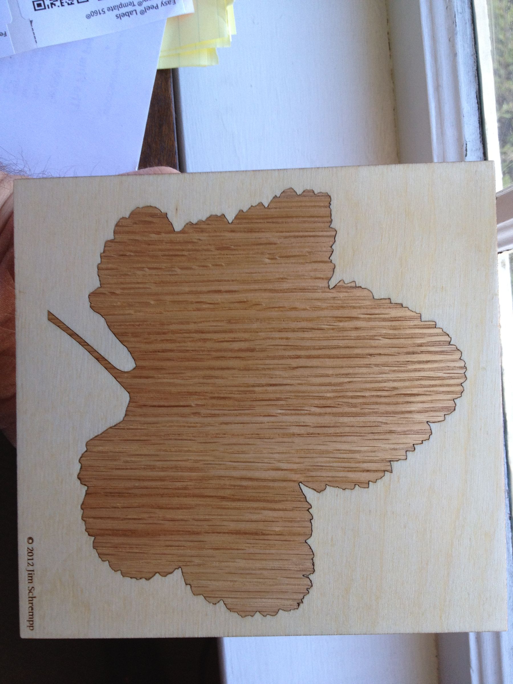 Inlay Leaf Design With Laser Cutter