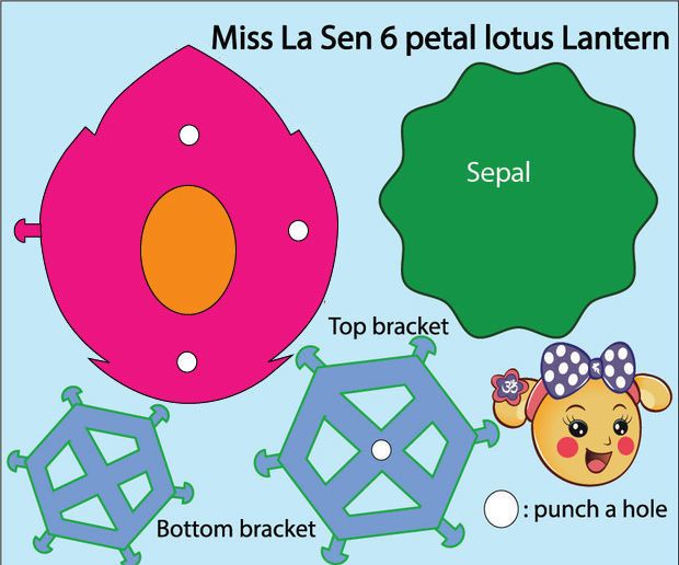 Miss La Sen 6 Petal Lotus Lantern