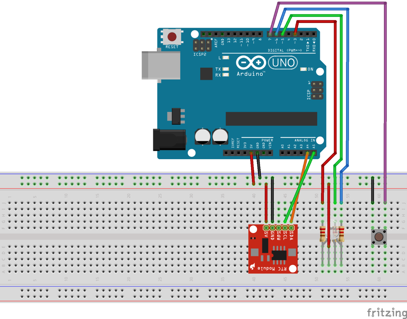 Using a Single RGB LED (or a LED Strip) to Show Information: Clock ...