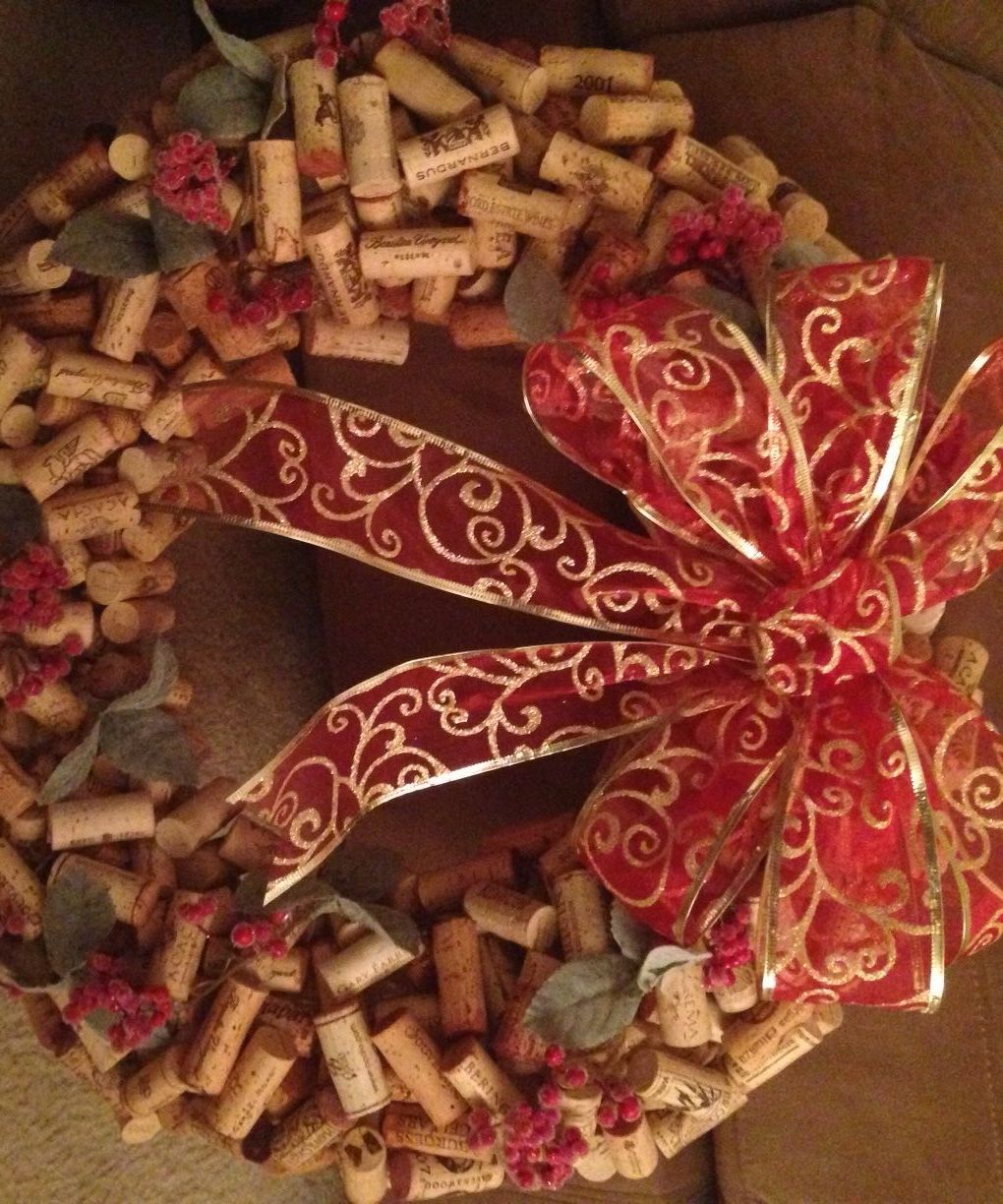 Wine Cork Wreath