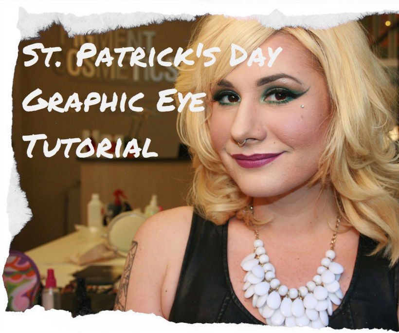 St. Patrick's Day Graphic Eye Makeup Tutorial!