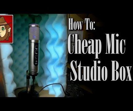 DIY Cheap Mic Box From Carboard Box (And Another From a Crate.)