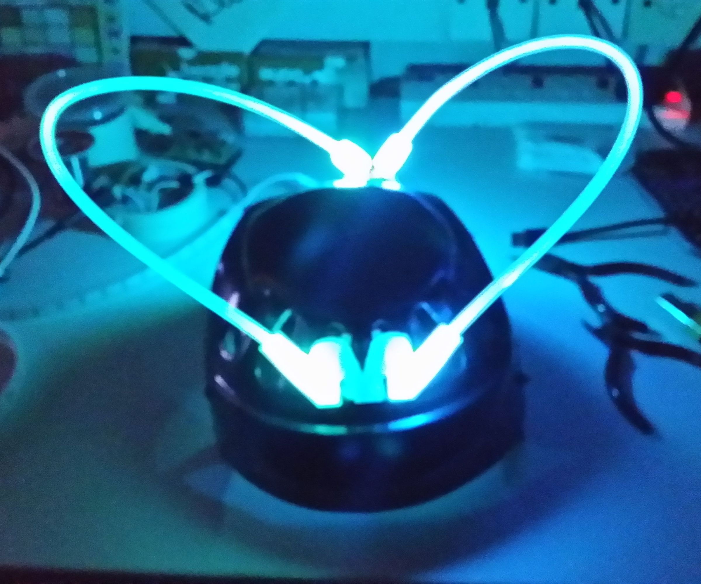\m/ Rock on Rave Helmet for Electric Run, Electro Dance Music