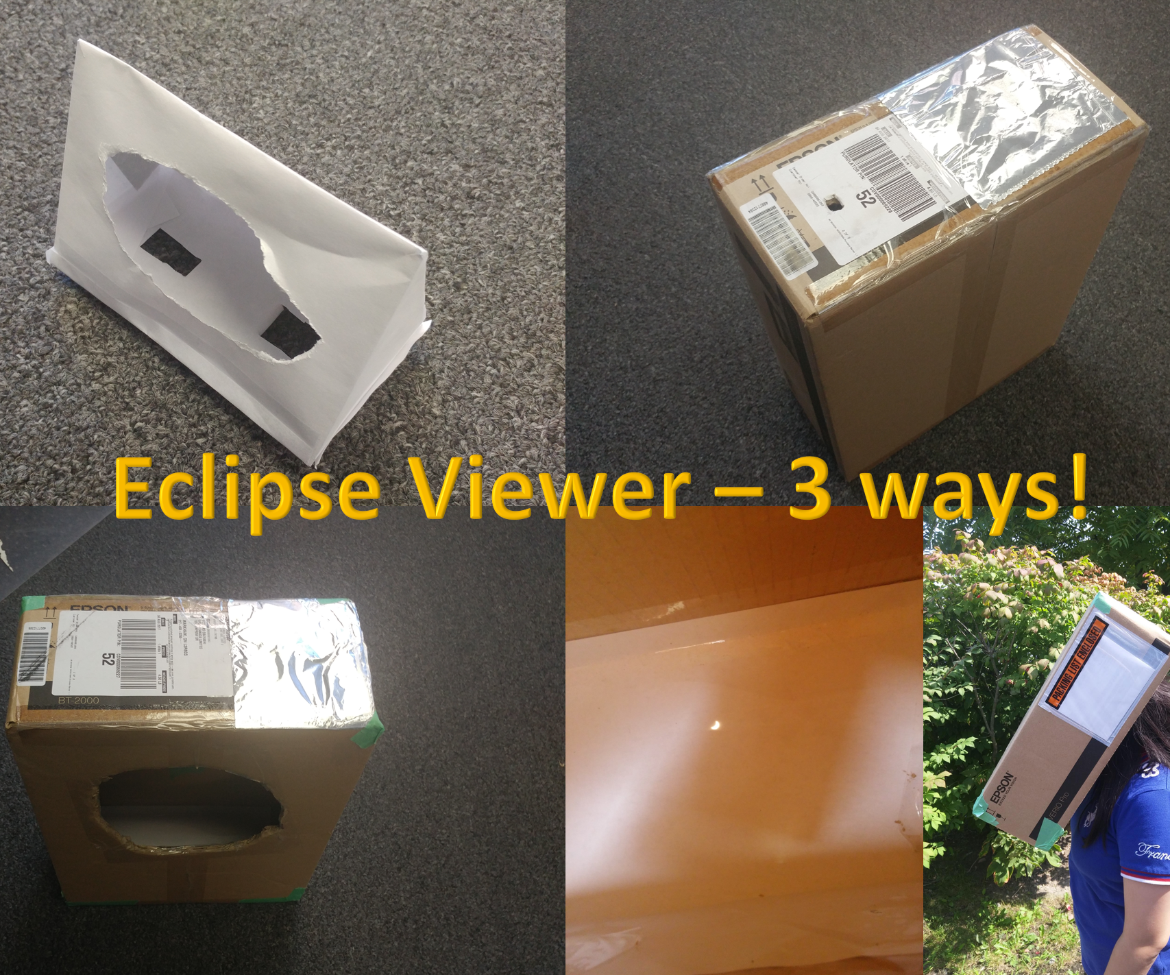 Solar Eclipse / Sun Viewer in 3 Simple Ways