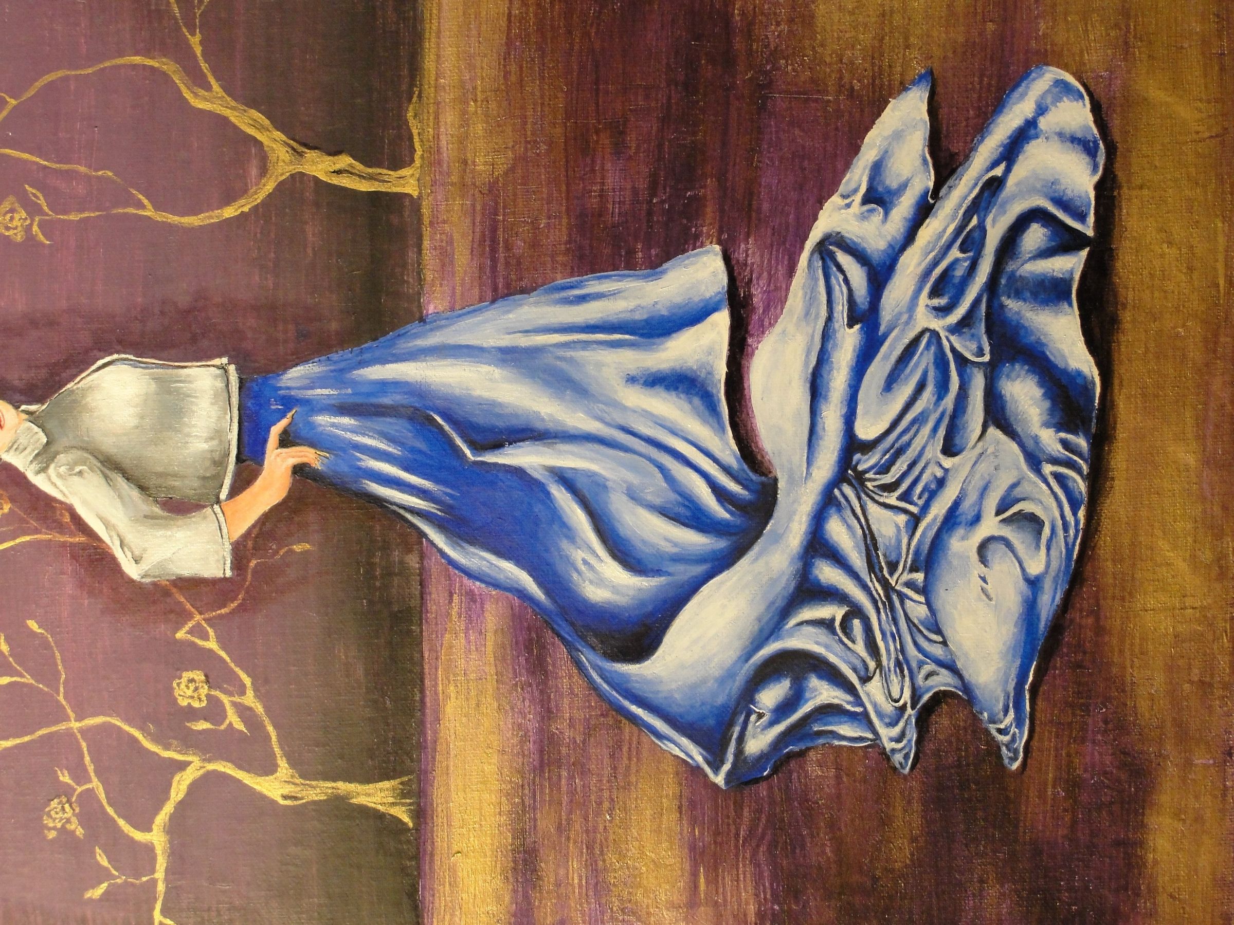 How to Paint Silk Using Acrylic Paint Portrait in Silk 7 Steps