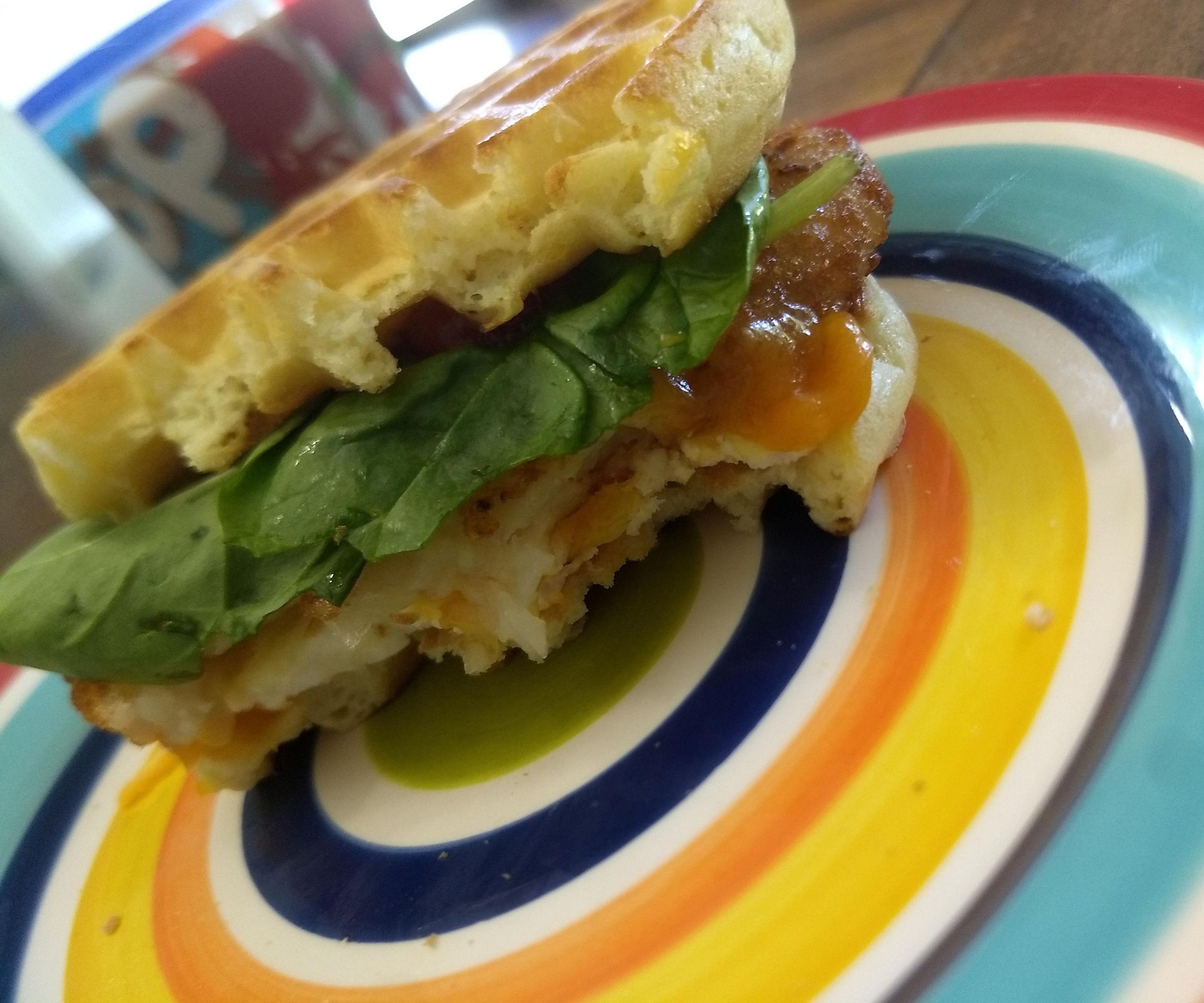 Waffle Breakfast Sandwich
