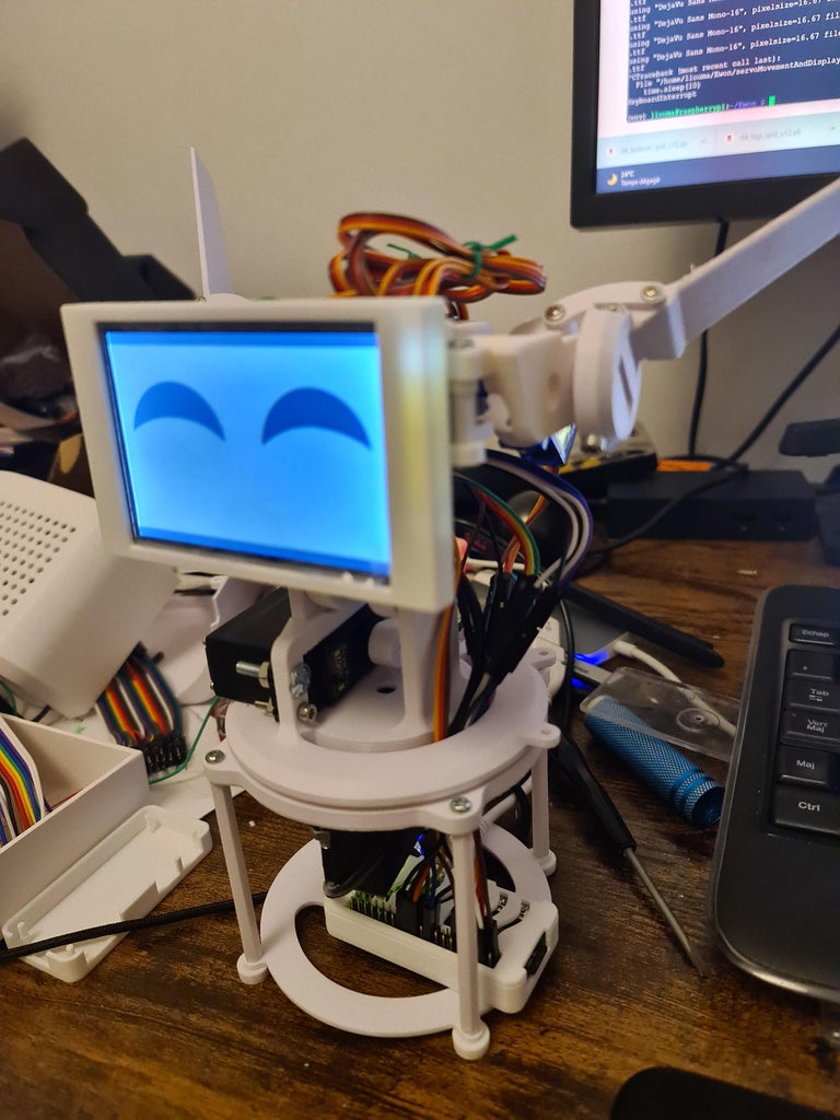 Raspberry Pi Robot With Google Assistant Expresing Robotic Emotions ...
