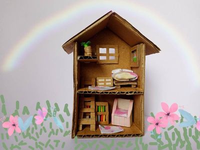 How to Make a Tiny Doll House; Miniature Crafts