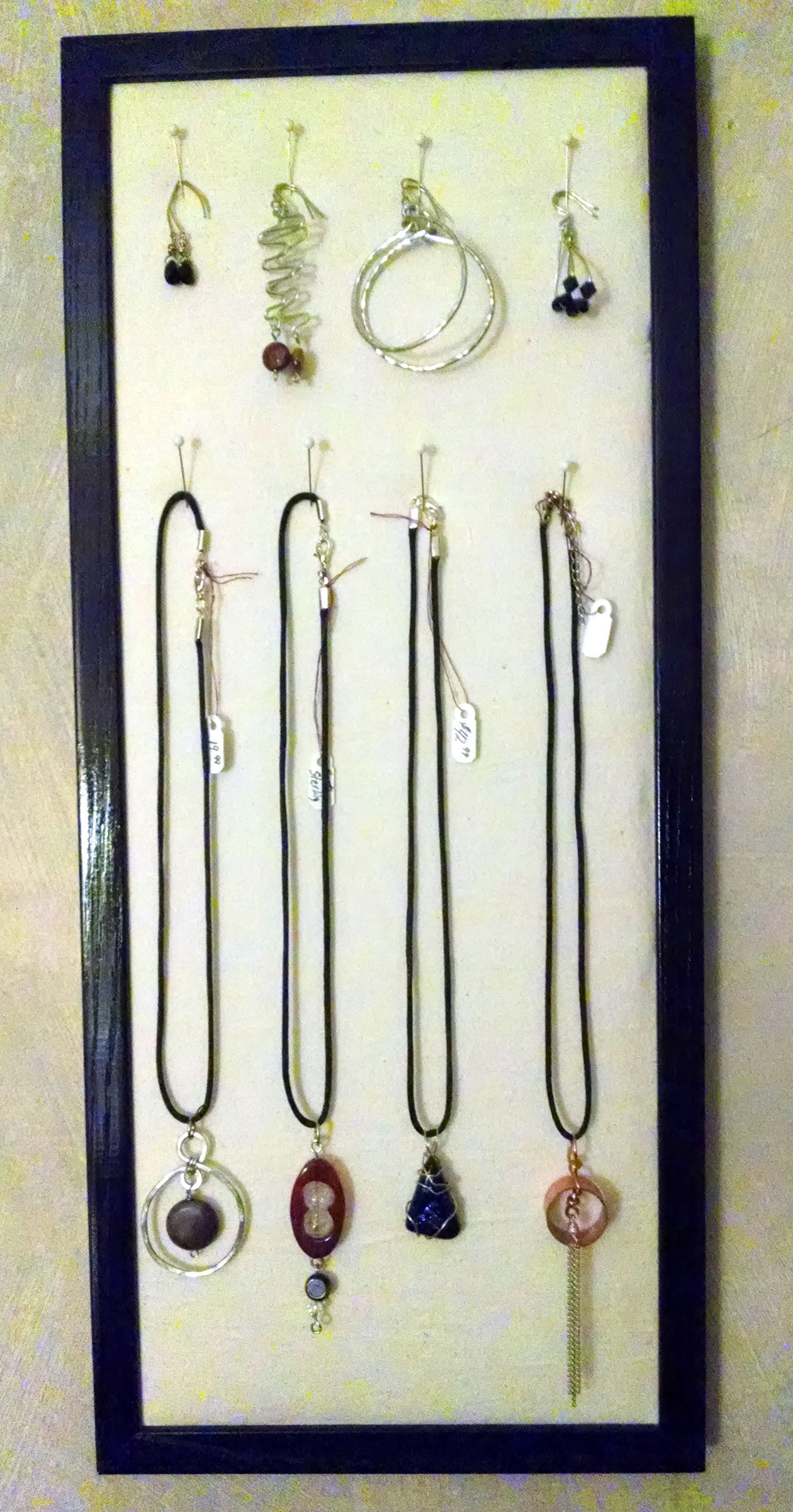 Picture Frame Jewelry Display 7 Steps Instructables