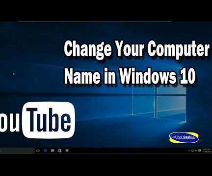 How to change your computer name in Windows 10