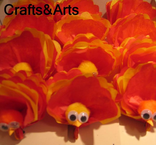 Tissue Paper Turkey - Make Turkey Without the Oven!