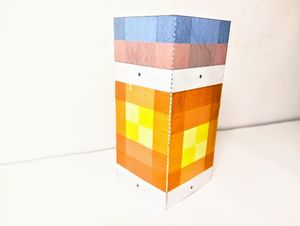 Minecraft Lantern Papercraft – Easy Cardstock Build : 7 Steps (with ...