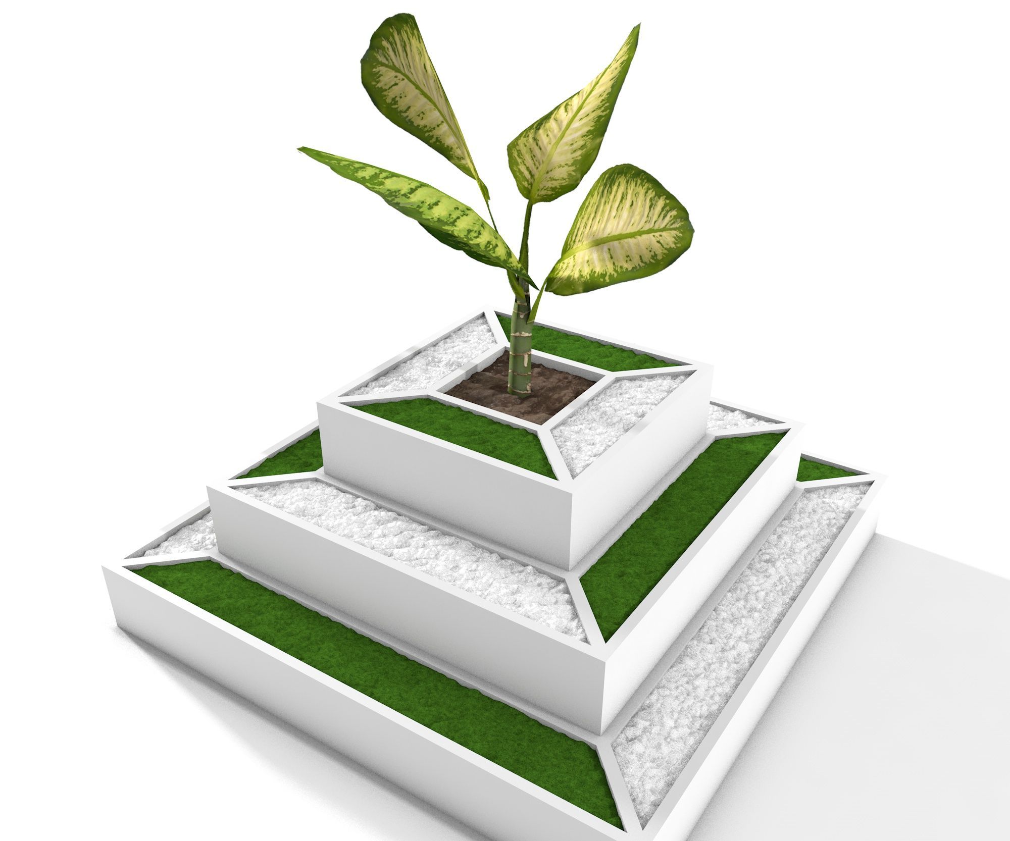 Pyramide Planter, 3D Printed