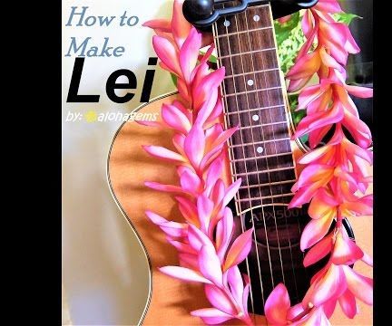 How to Make Hawaiian Lei Garland Plumeria Flower