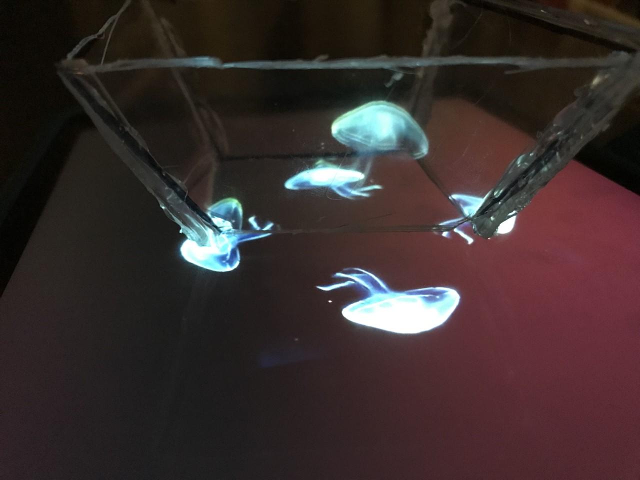 Pepper Ghost Effect With Reused Materials 5 Steps Instructables