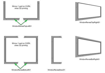 Perspex Fixing Clamps/Inner Window Trims
