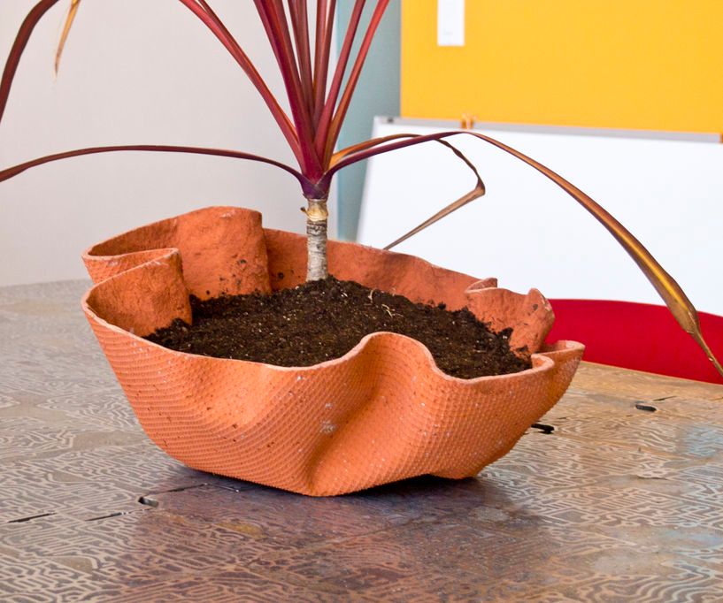 Draped Concrete Planter