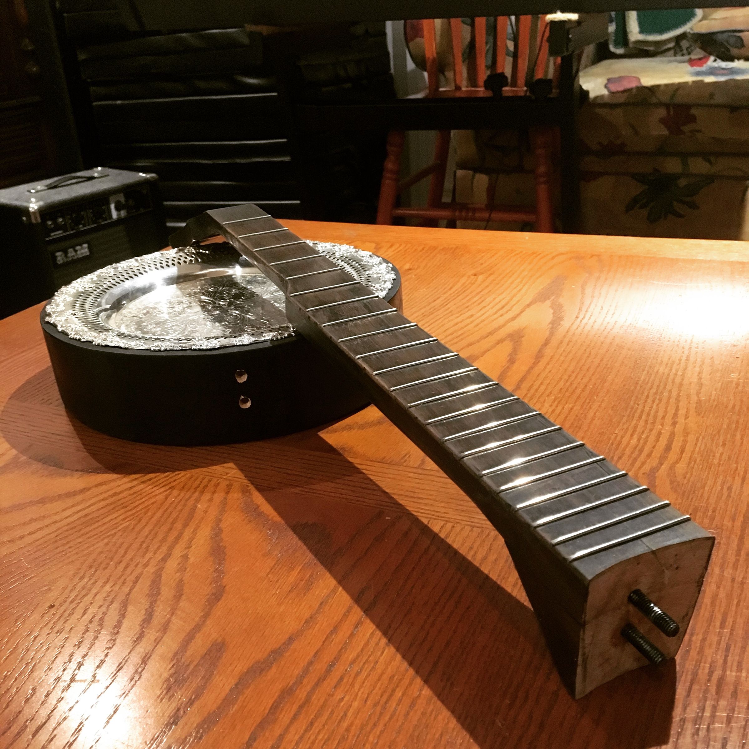 Salad Bowl Banjo Build 5 Steps Instructables