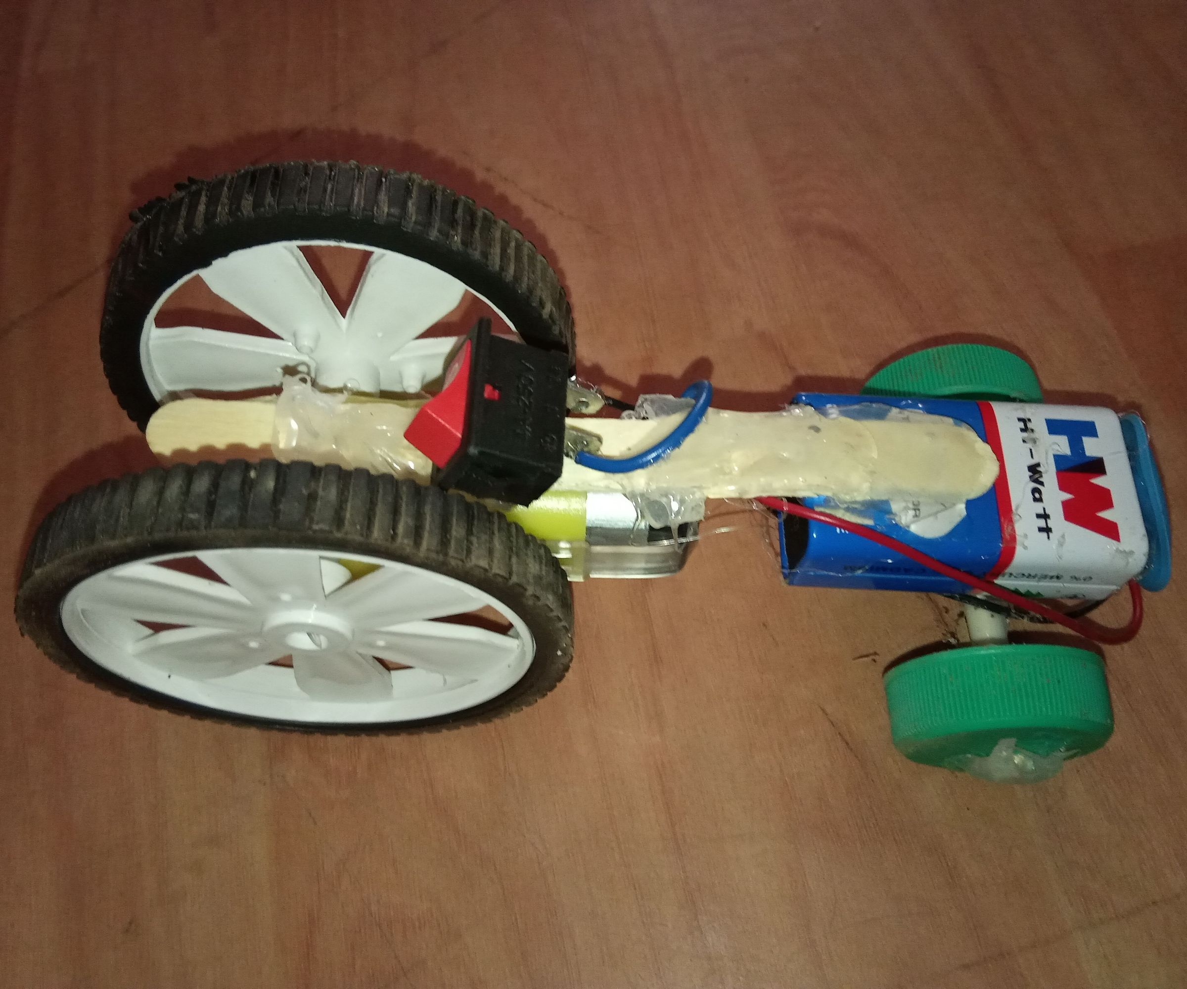 Powerful Car Using 9v Battery