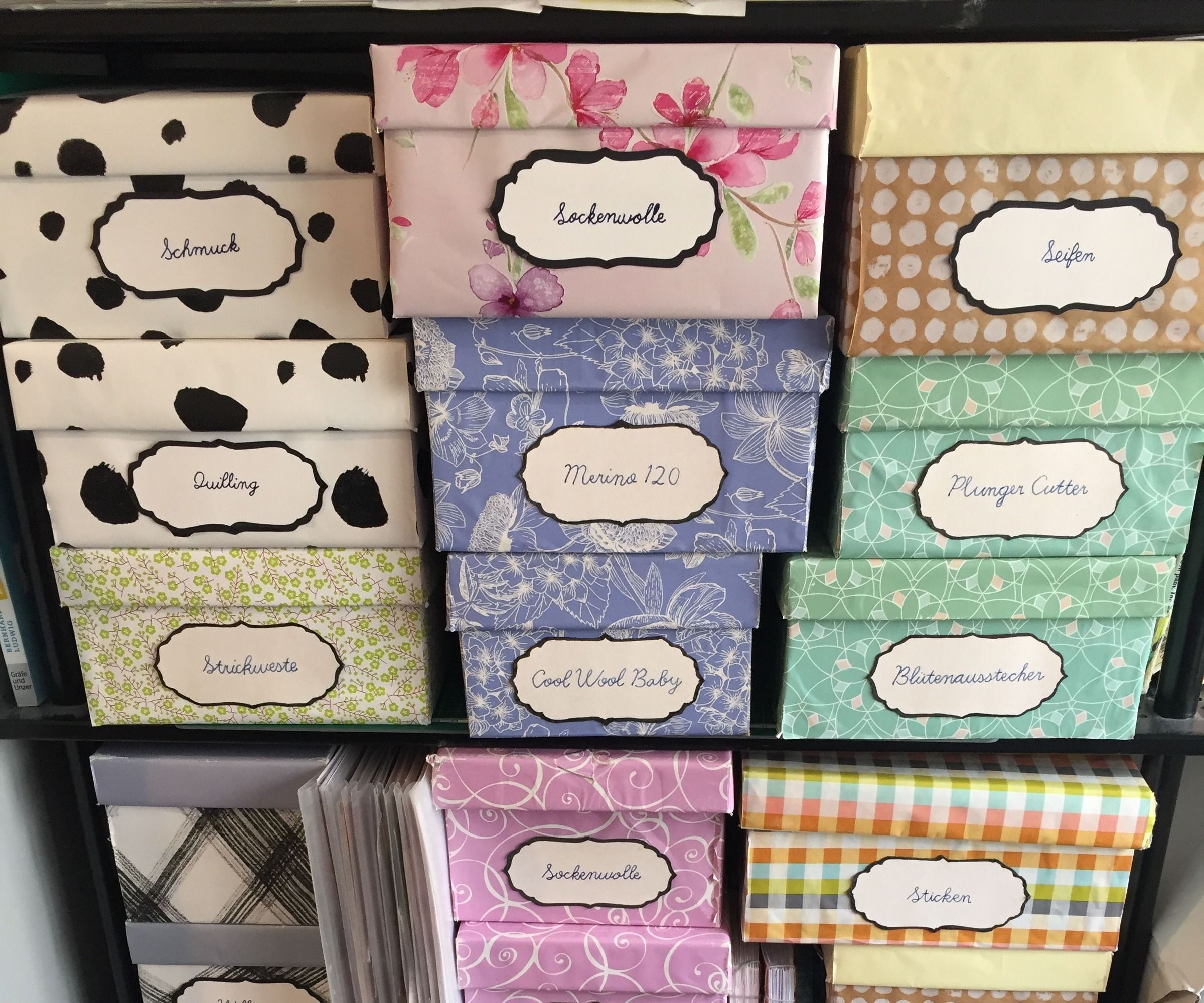 Use Shoeboxes As Pretty Storage Containers