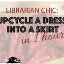 Upcycled Fashion: DIY Librarian Chic Skirt