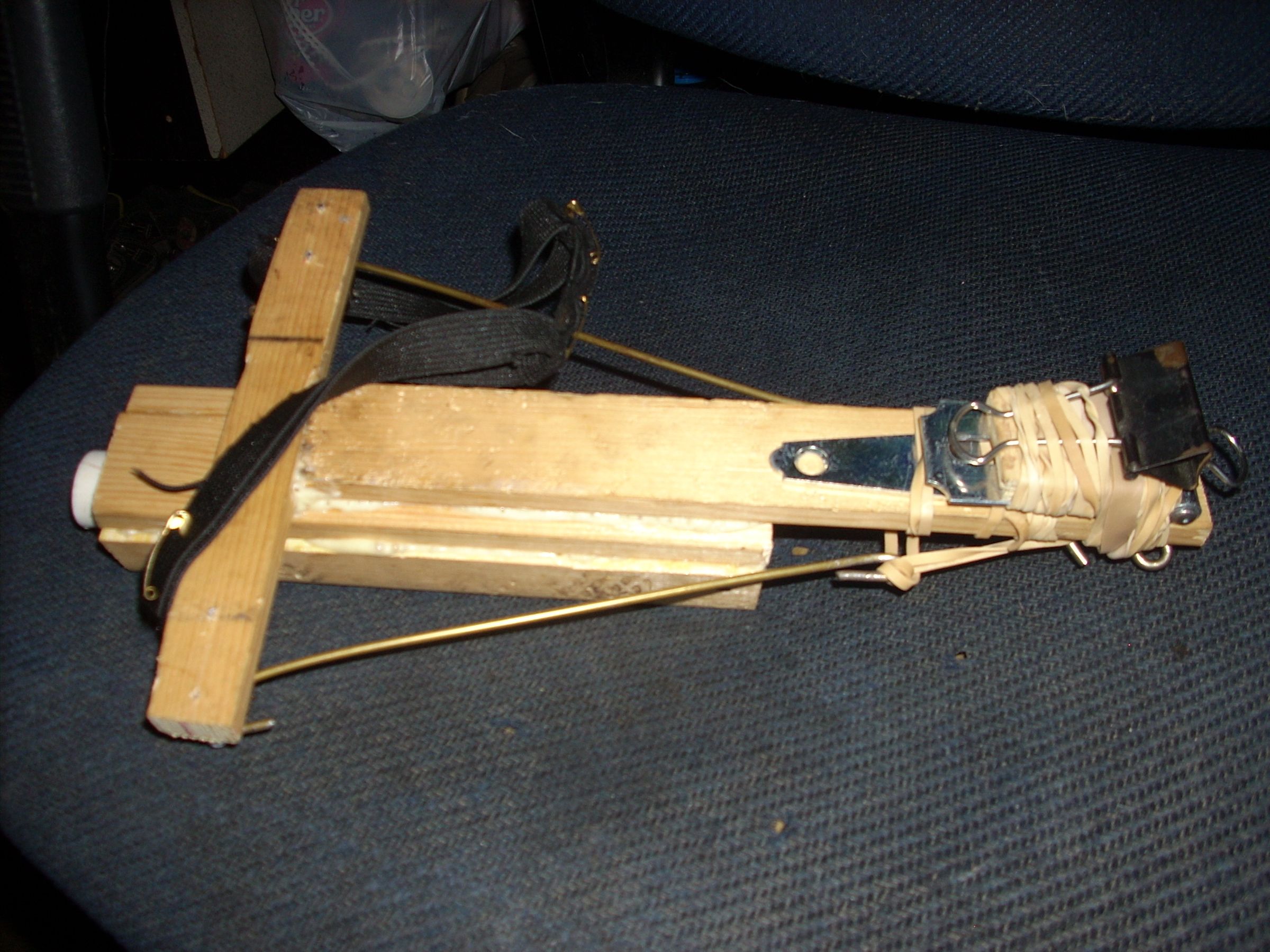 Make This Wooden PVC Rubber Band Crossbow/Gun 6 Steps Instructables