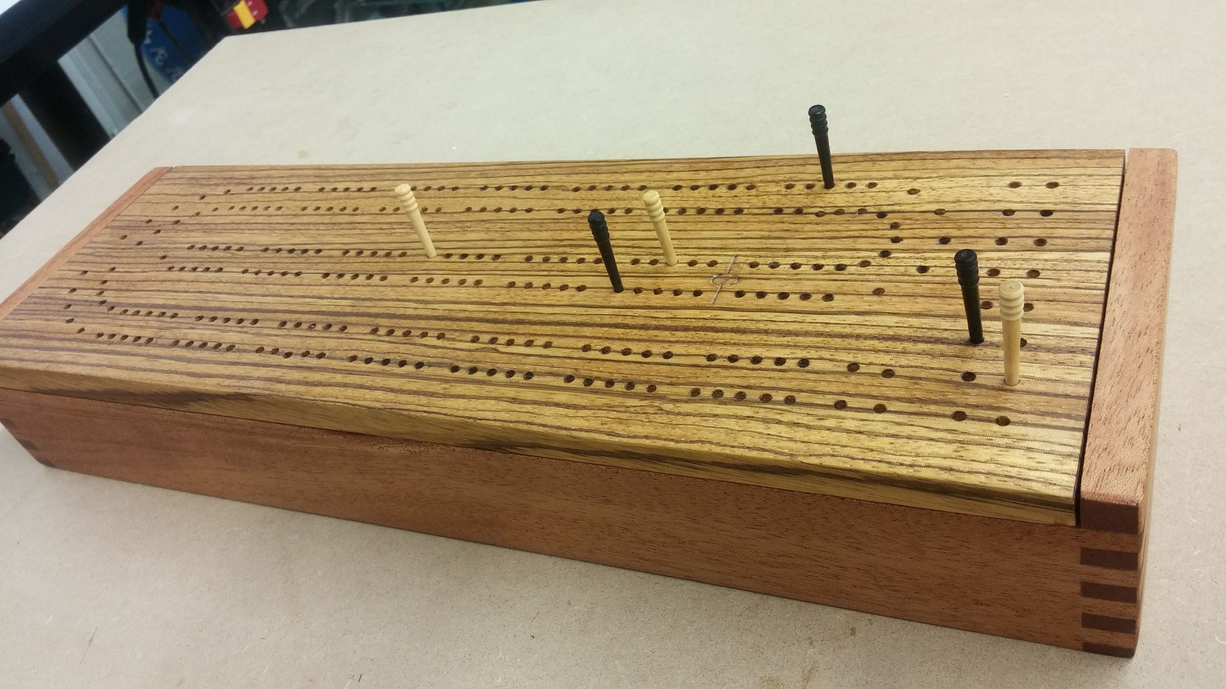 Cribbage Board Game Box
