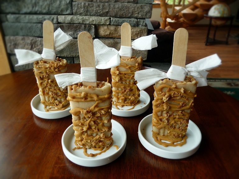 Caramel Apple Popsicles