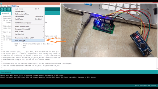 HOW TO MAKE ARDUINO NANO/MINI | How to Burn Bootloader : 5 Steps ...