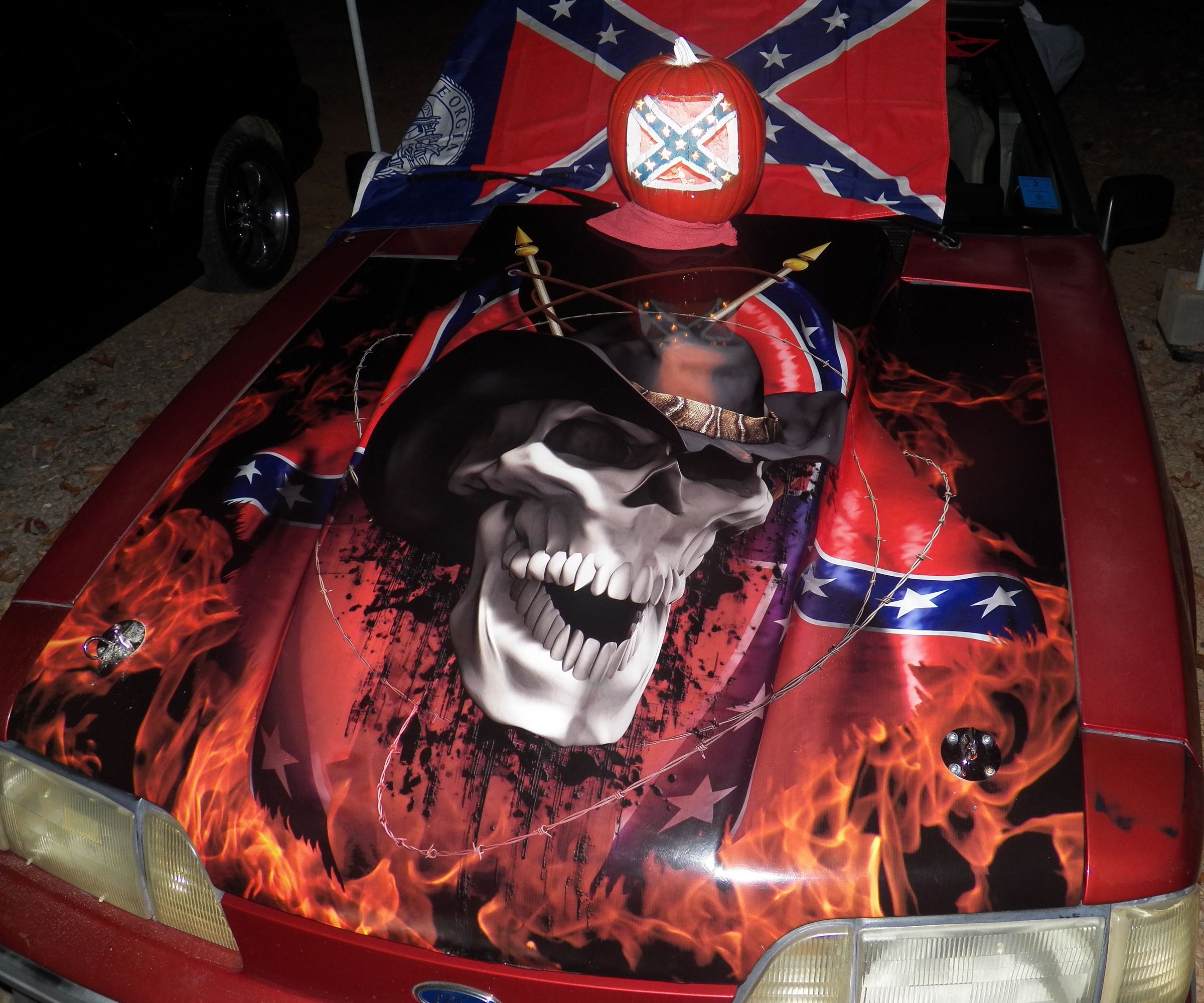 Rebel Flag Pumpkin