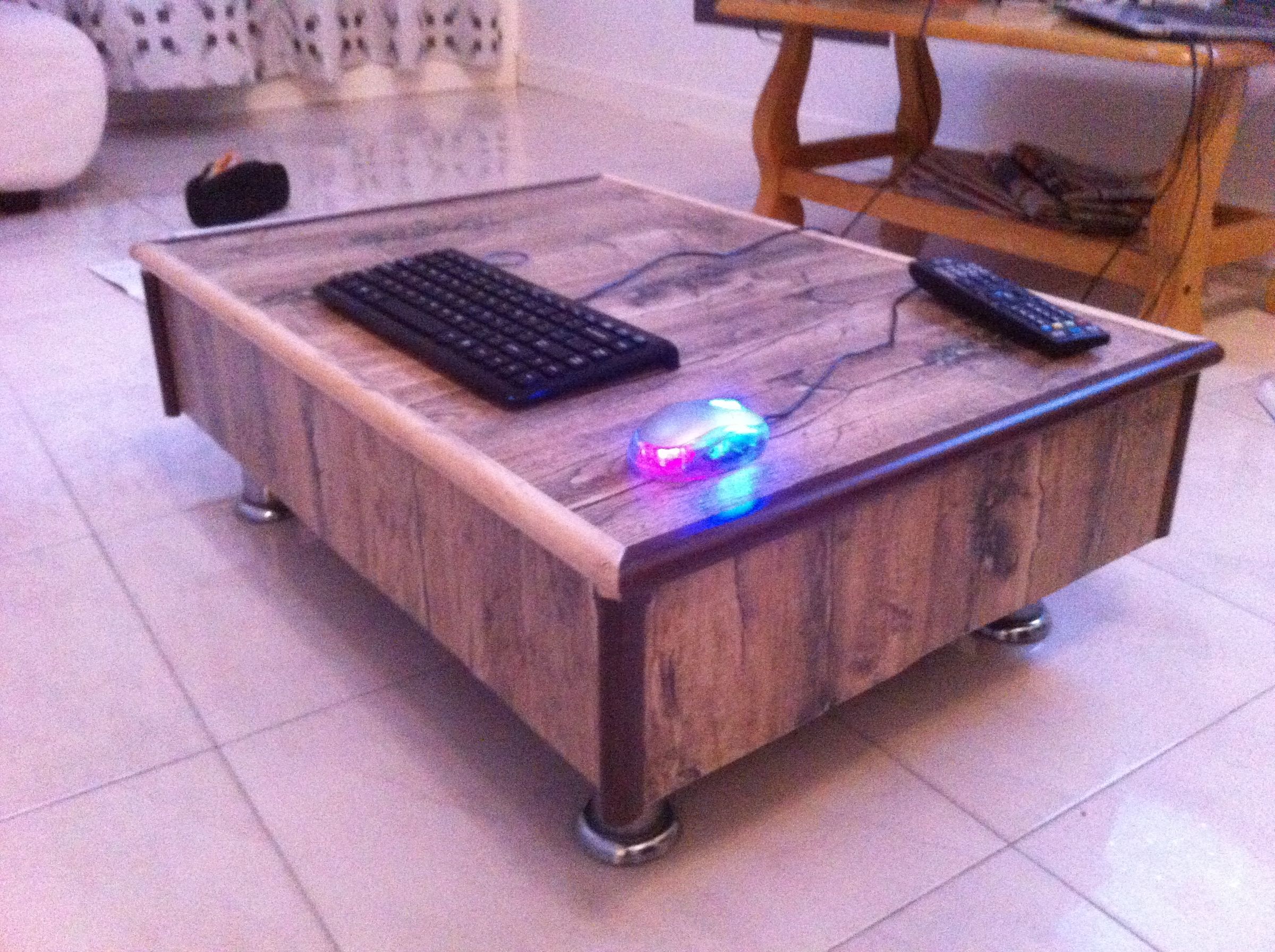 Home Made Mini Coffee Table Using Junk Material